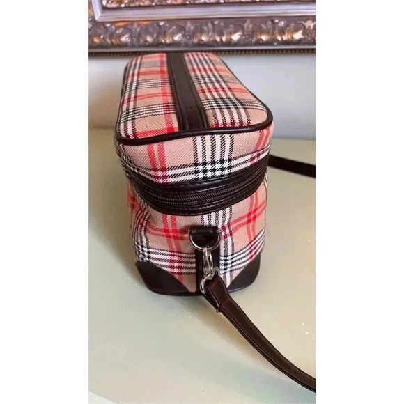 Vintage Tartan Pattern Zip-Around Lunch Crossbody Bag - Picture 5 of 16